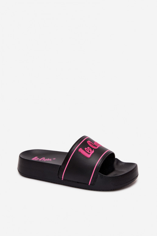 sieviešu čības ar platformu Lee Cooper LCW-25-42-3530L Melns