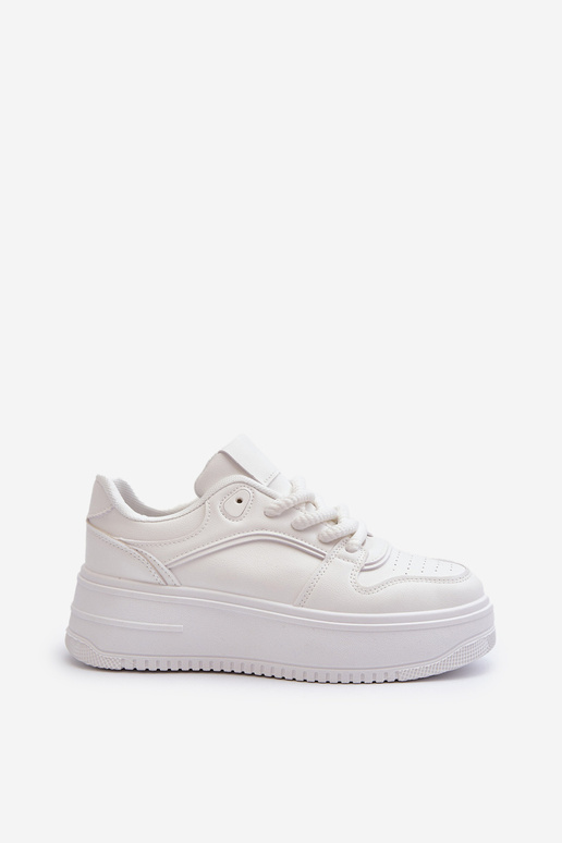 Baltas krāsas sneakers ar platformu...