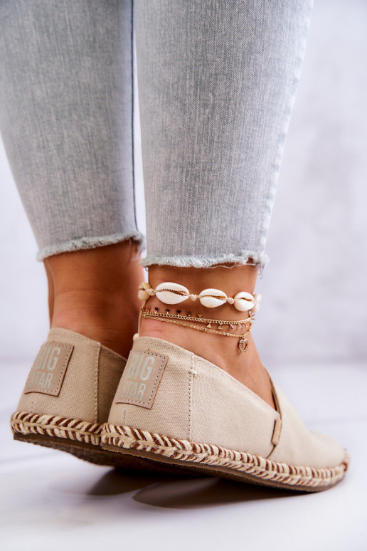 espadrilles  Big Star JJ274899 smilšu krāsas
