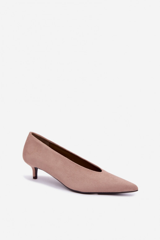 Kurpes Kitten Heel smilšu krāsas Nuretta