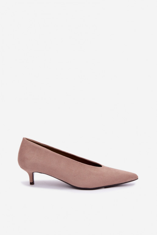 Kurpes Kitten Heel smilšu krāsas Nuretta