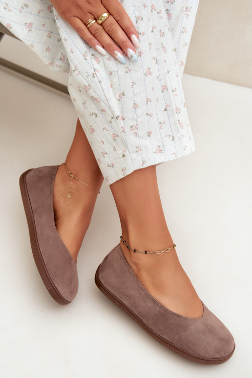 Balerīnas  Barefoot Brūnas krāsas Hollin