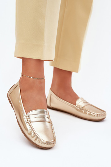  Eko   Mokasīni Zelta krāsas Lenvie