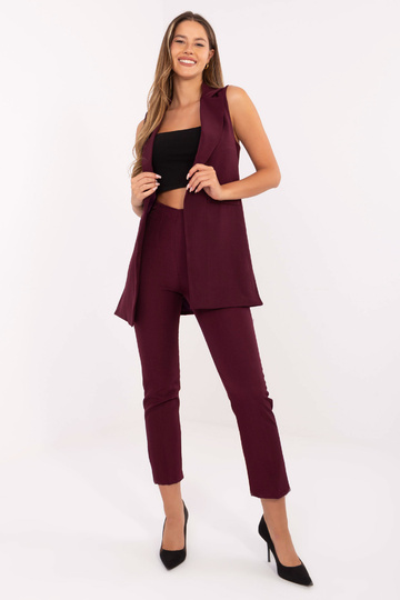 Bordo krāsas veste