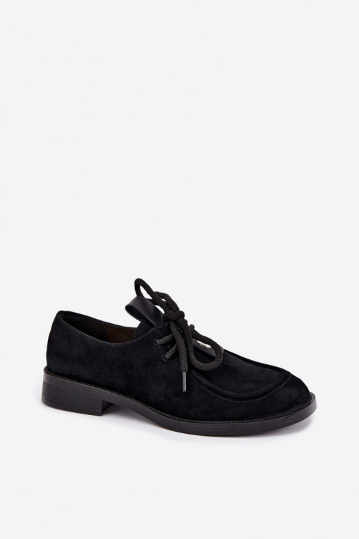 apavi Barefoot  Z Naturalnego Zamszu D&A CR62-3460 Melns