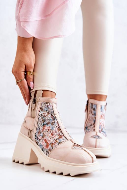 Sieviešu puszābaki smilšu krāsas