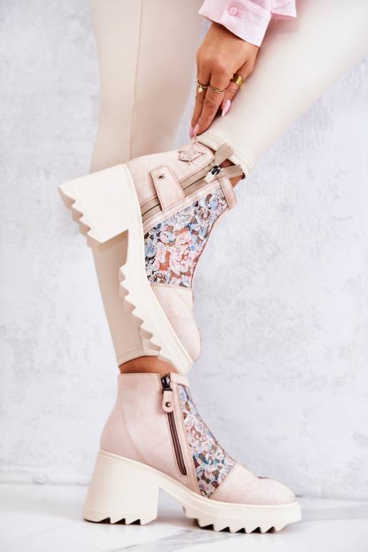 Sieviešu puszābaki smilšu krāsas