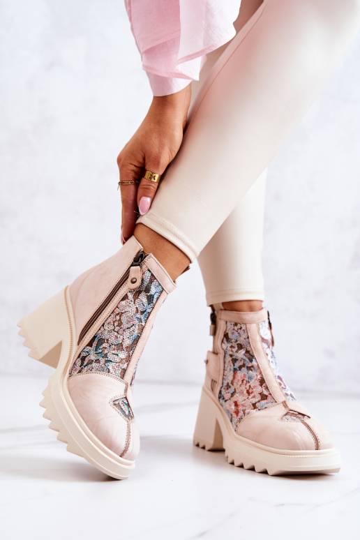 Sieviešu puszābaki smilšu krāsas