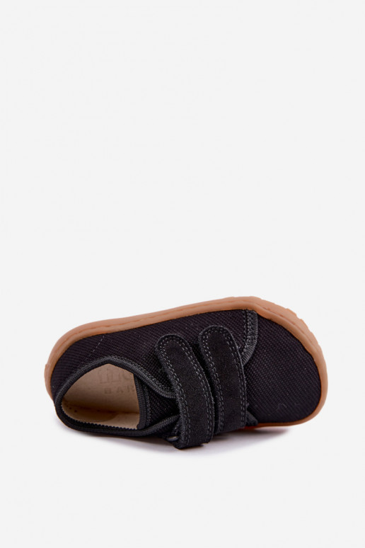 Čības Bērnu apavi Barefoot Froddo Canvas G1700440-19 Melns