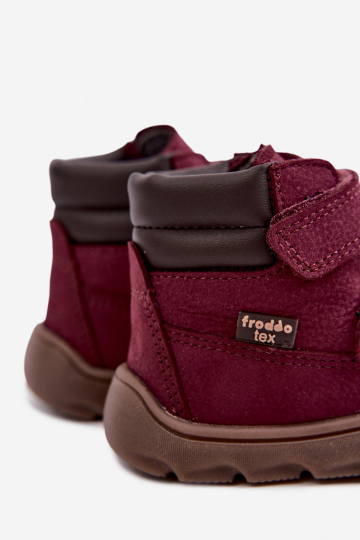    Barefoot Bērnu apavi FRODDO G2110150-9 bordo krāsas