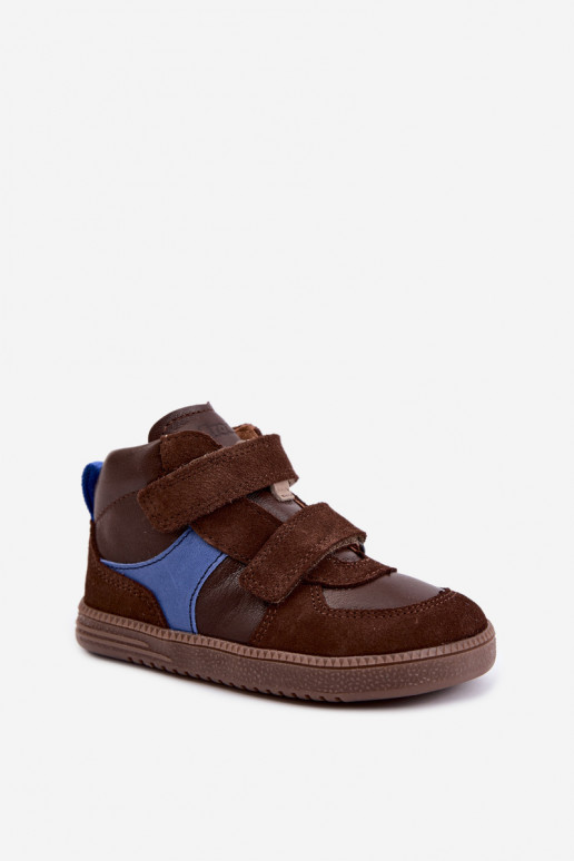  Barefoot Bērnu apavi no dabīgas ādas FRODDO G2110157-1 brūnas krāsas
