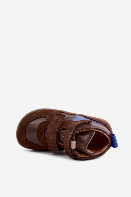  Barefoot Bērnu apavi no dabīgas ādas FRODDO G2110157-1 brūnas krāsas