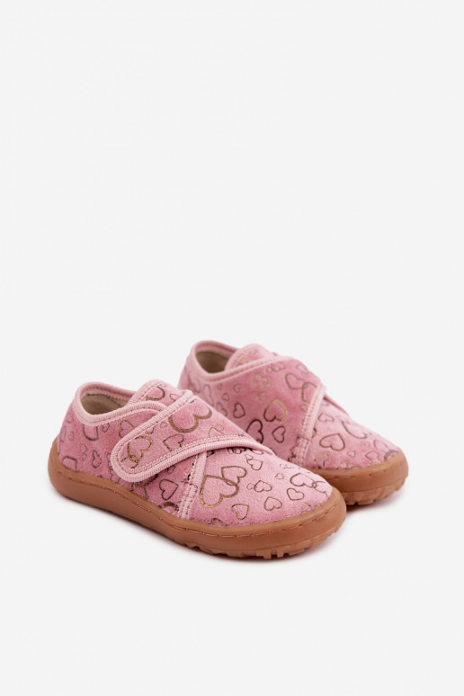 Čības bērniem ar lipīgām aizdarēm Barefoot  Froddo G1700438-18 Rozā krāsas