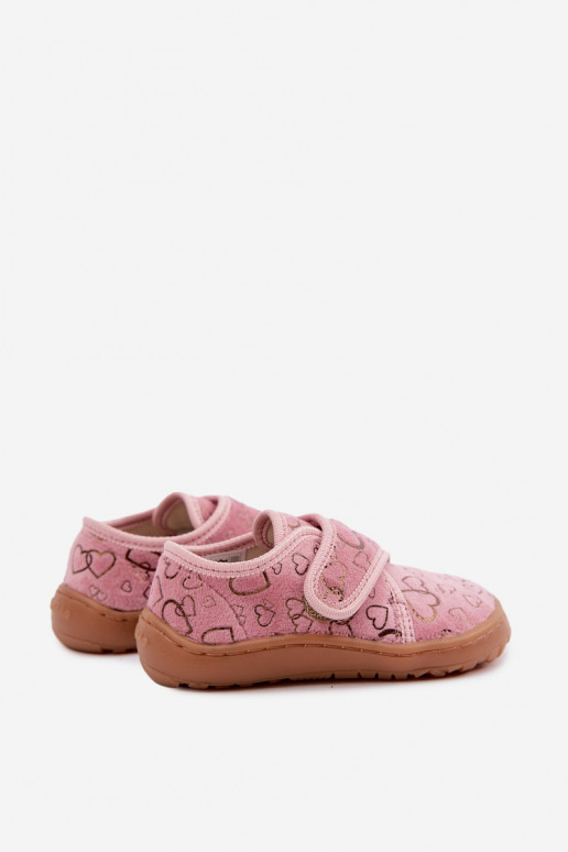Čības bērniem ar lipīgām aizdarēm Barefoot  Froddo G1700438-18 Rozā krāsas
