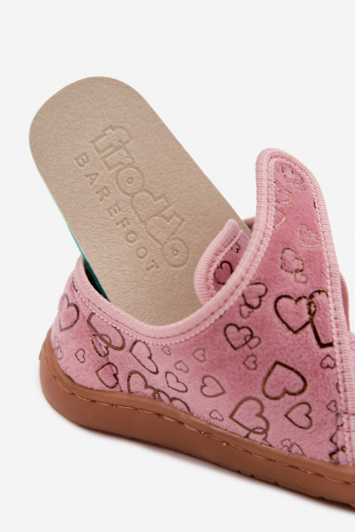Čības bērniem ar lipīgām aizdarēm Barefoot  Froddo G1700438-18 Rozā krāsas