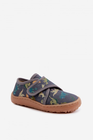 Čības Bērnu apavi bērnu ar lipīgām aizdarēm Barefoot  Froddo G1700438-26 Pelēkas krāsas