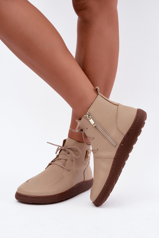   apavi  Barefoot siltināti Zazoo 3077 smilšu krāsas