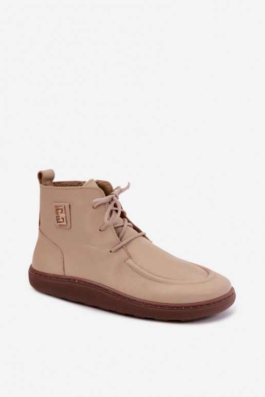   apavi  Barefoot siltināti Zazoo 3077 smilšu krāsas