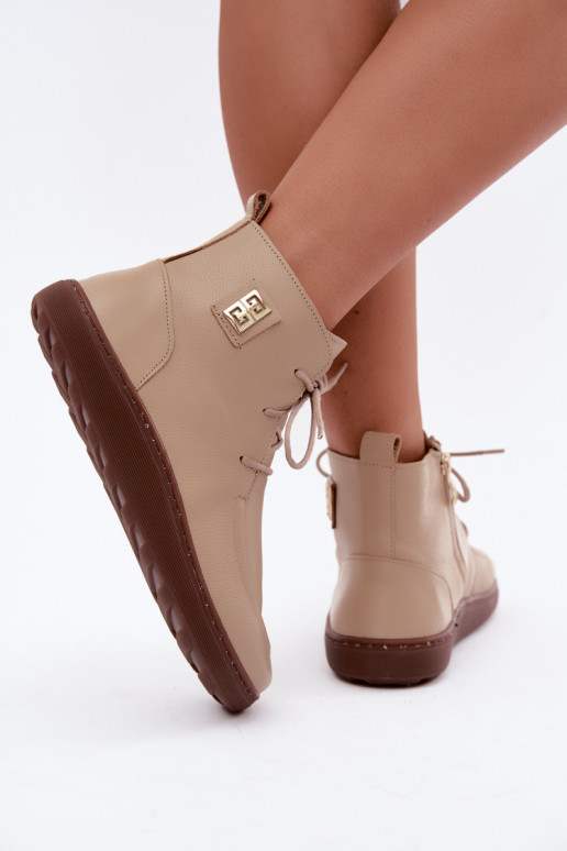   apavi  Barefoot siltināti Zazoo 3077 smilšu krāsas