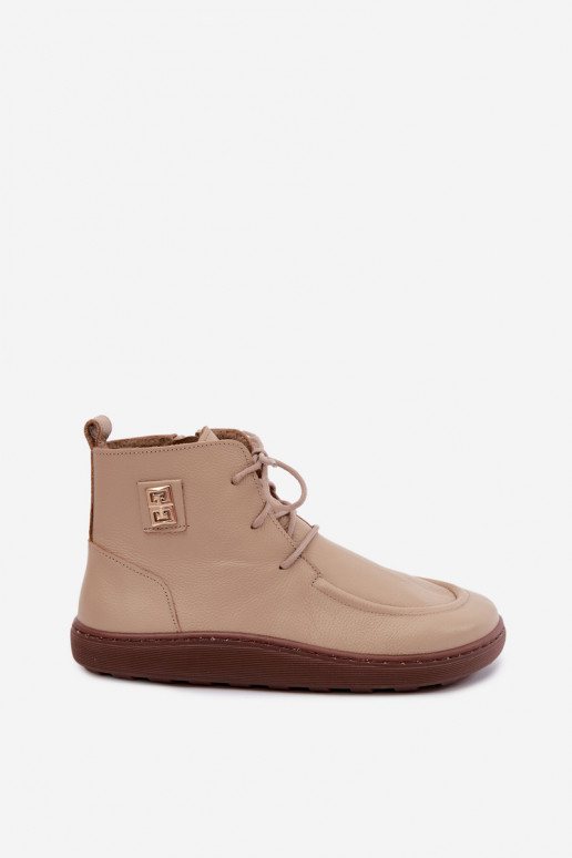   apavi  Barefoot siltināti Zazoo 3077 smilšu krāsas