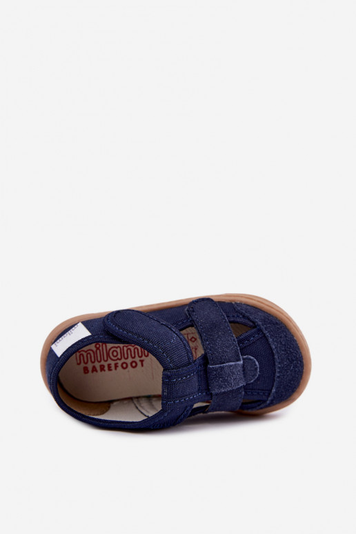 Čības Barefoot Bērnu apavi Milami tumši zilas krāsas Lumi