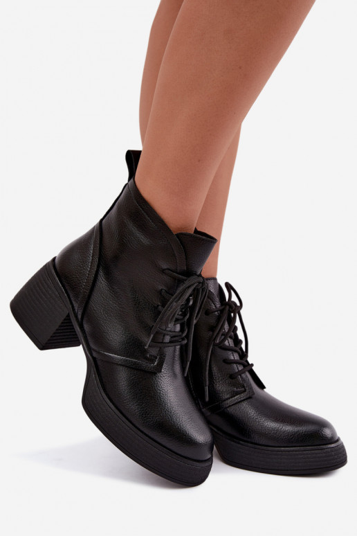 sieviešu zābaki   siltināti D&A CR62-3368 Melns