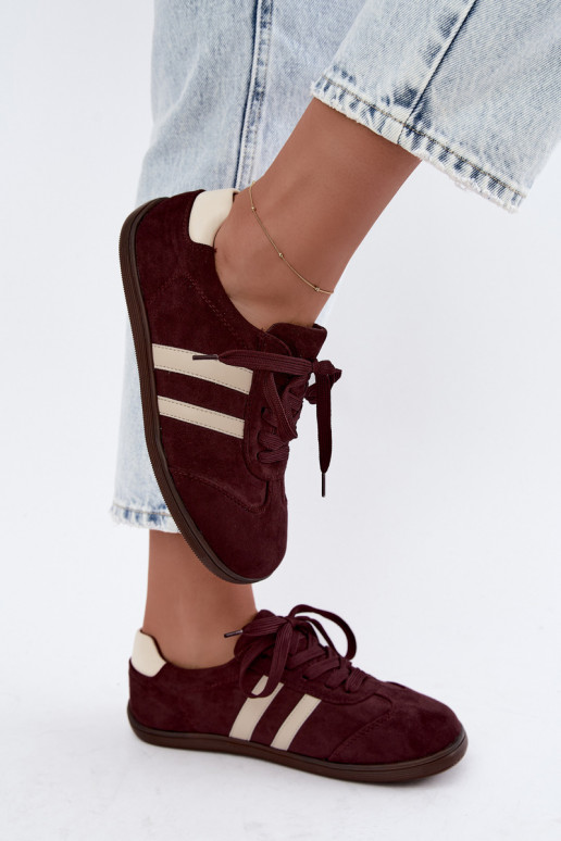  modeļa apavi  Barefoot bordo krāsas Kessy