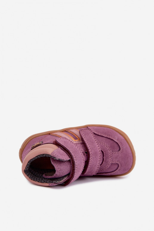   zamšādas  Barefoot Bērnu apavi FRODDO G3110285-12 Violeta krāsa