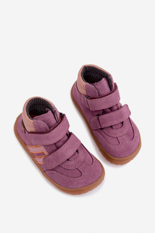   zamšādas  Barefoot Bērnu apavi FRODDO G3110285-12 Violeta krāsa