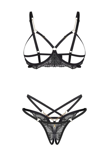 Seksuāls melns komplekts Obsessive 2