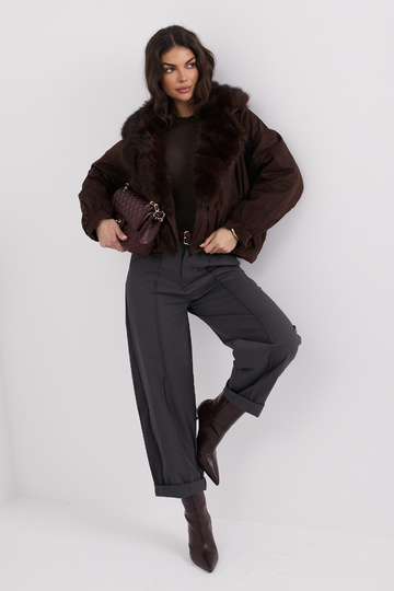Tumši brūna jaka