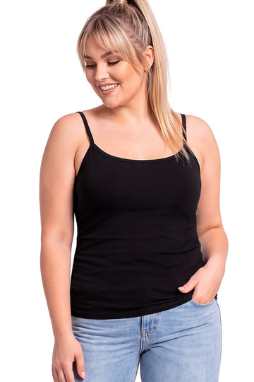 Melni T-krekli Donna Plus Izmērs