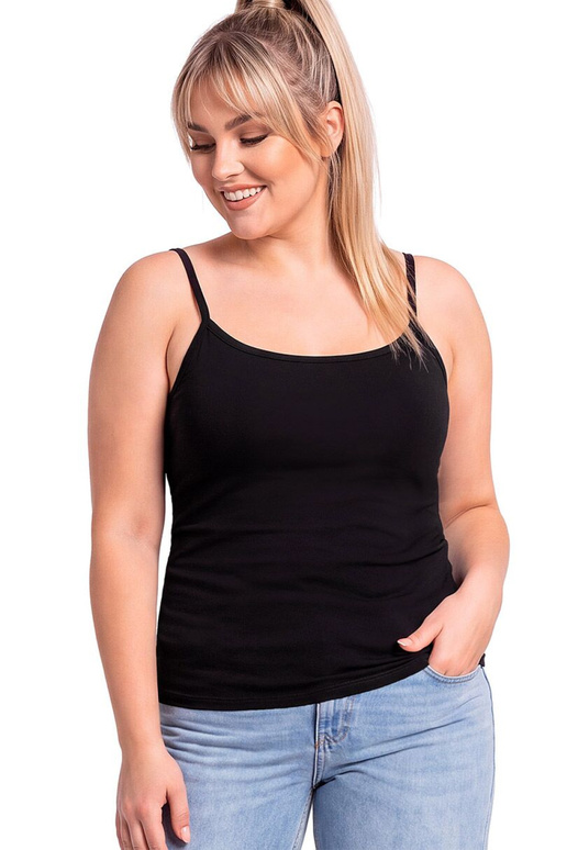 Melni T-krekli Donna Plus Izmērs