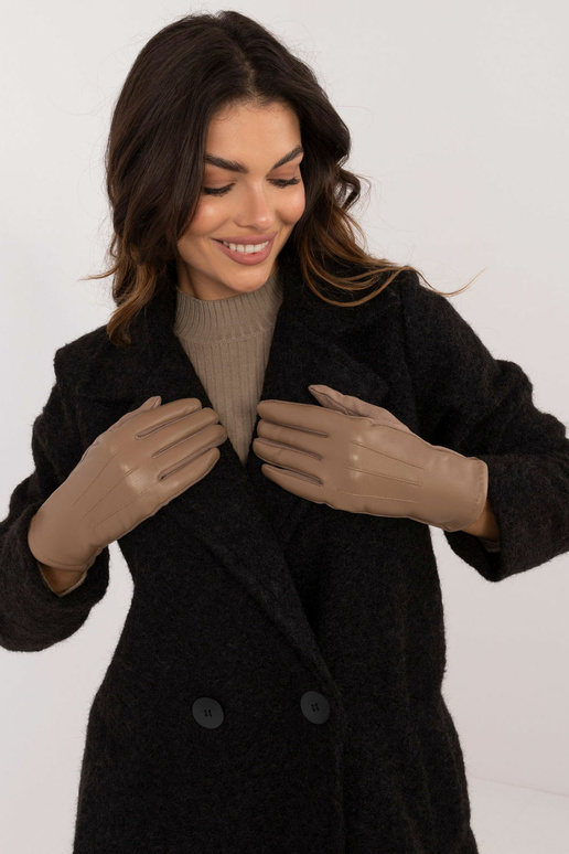Cimdi ar mākslīgo ādu Wool Fashion Italia