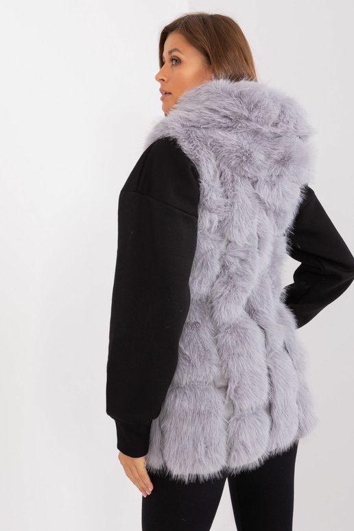 Mētelis ar kapuci Wool Fashion Italia