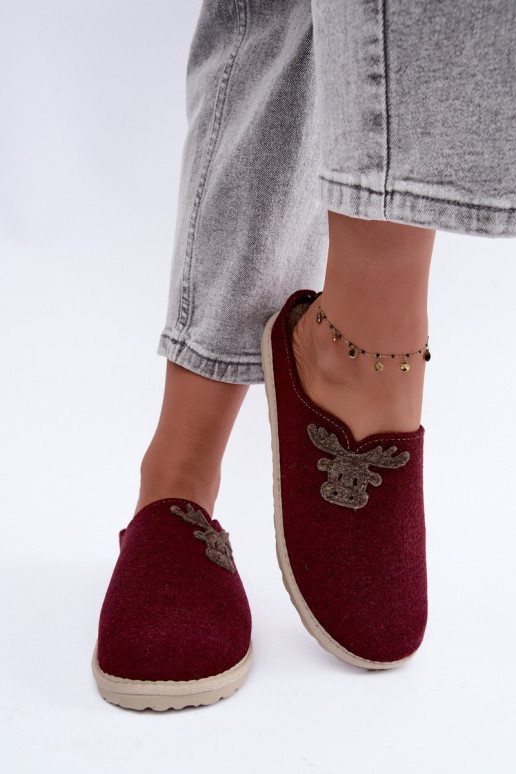 Čības   Inblu CS000049 bordo krāsas