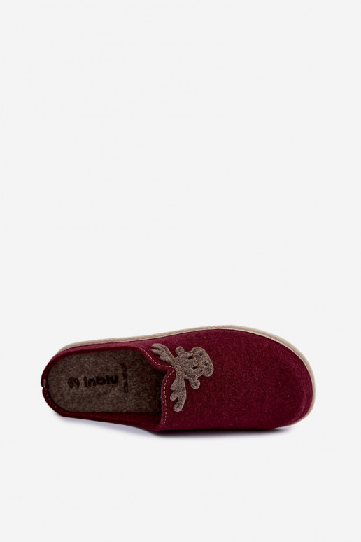 Čības   Inblu CS000049 bordo krāsas