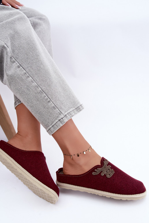 Čības   Inblu CS000049 bordo krāsas