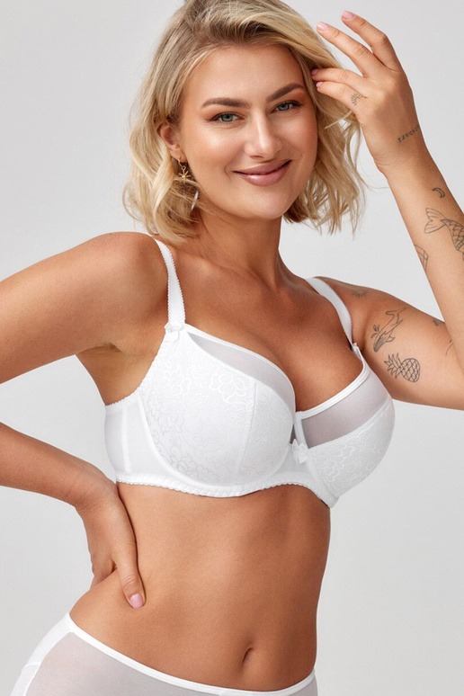 Pusiau minkšta liemenėlė Vanessa balta
