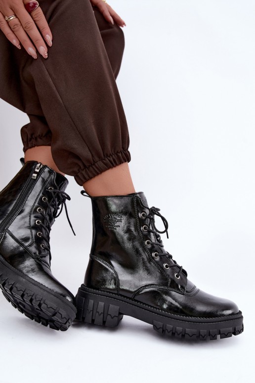   siltināti zābaki Lee Cooper LCJ-26-16-4696 Melns
