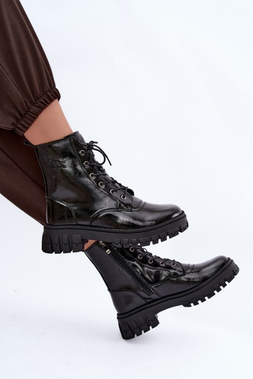   siltināti zābaki Lee Cooper LCJ-26-16-4696 Melns