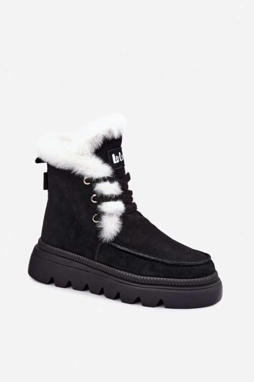 sniega apavi  Z Naturalnego Zamszu Lee Cooper LCJ-25-01-3737 Melns