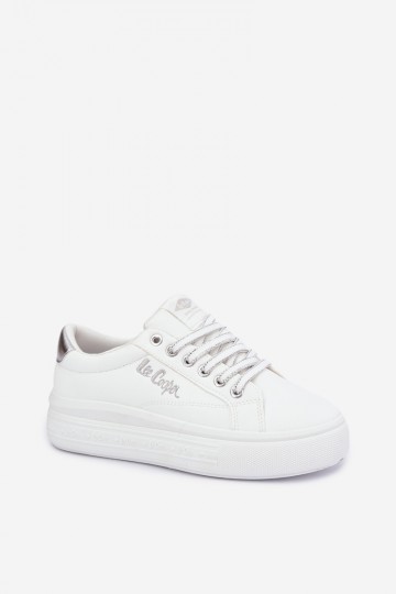  modeļa apavi  ar platformu Lee Cooper LCJ-26-44-4561 baltas krāsas