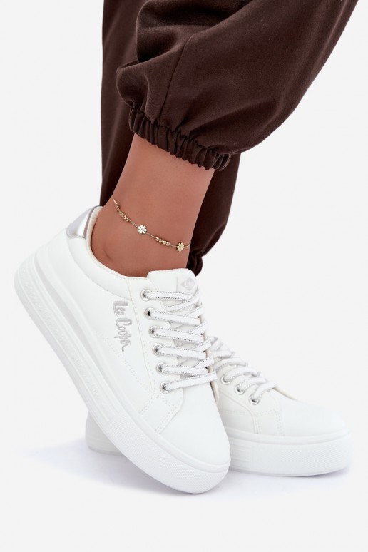  modeļa apavi  ar platformu Lee Cooper LCJ-26-44-4561 baltas krāsas