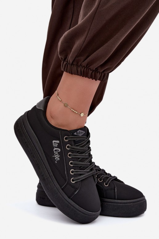 brīvā laika apavi ar platformu Lee Cooper LCJ-26-44-4560 Melns