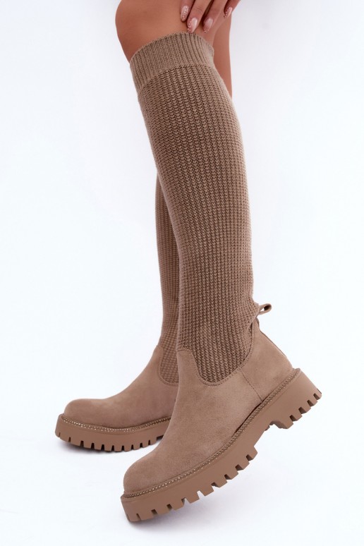 garie zābaki  smilšu krāsas Sarielle