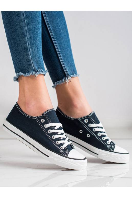 Klasiska modeļa CIEMNOZilas krāsas brīvā laika apavi 