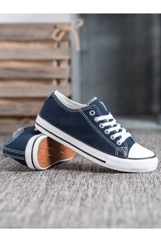 Klasiska modeļa CIEMNOZilas krāsas brīvā laika apavi 