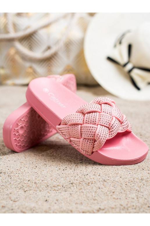 Tekstila čības ar mirdzošiem spīdumiem 