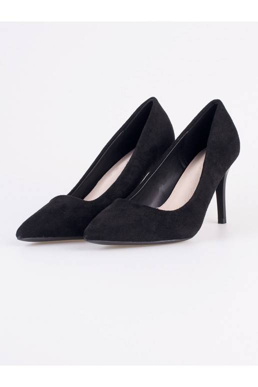 zamšādas Melnas krāsas szpilki Shelovet